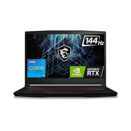 MSI GF63 Thin, Intel Core i5-11260H, 40CM FHD 144Hz Gaming Laptop (16GB/512GB NVMe SSD/Windows 11 Home/Nvidia GeForce RTX 3050, GDDR6 4GB/Black/1.8Kg), 11UC-1474IN